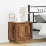vidaXL Noptiera cu usa, lemn vechi, 44 x 34, 5 x 45 cm, din lemn compozit (869574)