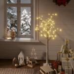 vidaXL Pom de Craciun, 128 LED-uri, alb cald, 1, 2 m, salcie, int. /ext. GartenMobel Dekor (332952)