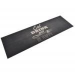 vidaXL Covor de bucatarie lavabil Kitchen, negru, 60x180 cm, catifea GartenMobel Dekor (136559) Pres
