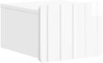 vidaXL Noptiera suspendata alba lucioasa cu sertar, 33 x 34, 5 x 24 cm (898263)