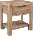 vidaXL Noptiera cu sertar, 40x30x48 cm, lemn masiv de acacia GartenMobel Dekor (245683)