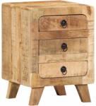 vidaXL Noptiera 37x32x50 cm lemn masiv Mango brut GartenMobel Dekor (4104515)