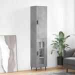 vidaXL Dulap înalt, gri beton, 34, 5x34x180 cm, lemn prelucrat GartenMobel Dekor (3199061) Comoda