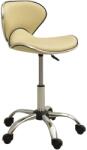 vidaXL Scaun pentru salon spa, crem, piele ecologica GartenMobel Dekor (323677)