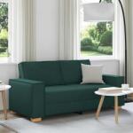 vidaXL Canapea cu 2 locuri, verde închis, 180x78x84 cm, material textil GartenMobel Dekor (4104985) Canapea