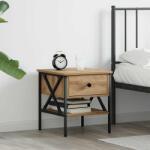 vidaXL Cabinet de Noptiera cu sertar stejar artizanal 40 x 42 x 45 cm GartenMobel Dekor (871224)