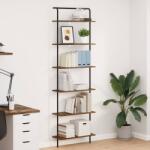 vidaXL Raft pentru carti Stejar fumuriu 60 x 24 x 203 cm Lemn compozit GartenMobel Dekor (879973) Biblioteca
