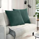 vidaXL Perne pentru canapea 2 pcs Verde închis 60 x 60 cm GartenMobel Dekor (42014016)