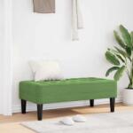 vidaXL banca cu perna Verde deschis 113 x 57 x 39 cm Catifea GartenMobel Dekor (42001950)