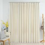 vidaXL Draperie opaca, crem, 290 x 245 cm, catifea, cu carlige GartenMobel Dekor (134519)