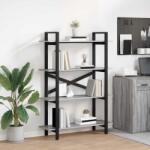 vidaXL Raft pentru carti Gri Sonoma 100 x 33, 5 x 140 cm Lemn compozit GartenMobel Dekor (883943) Biblioteca