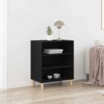 vidaXL Bufet Stejar negru 57 x 35 x 70 cm Lemn compozit GartenMobel Dekor (862043) Comoda
