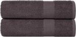vidaXL Prosoape de baie, FROGN, 2 buc. , antracit, 100x150 cm, 360 g/m2 GartenMobel Dekor (136689) Prosop