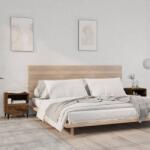 vidaXL Noptiere de perete, 2 buc. , stejar fumuriu, lemn prelucrat GartenMobel Dekor (817304)