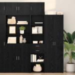 vidaXL Bufet cu sertar Stejar Negru 50 x 42, 5 x 185 cm Lemn compozit GartenMobel Dekor (3402643) Comoda