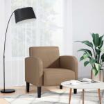vidaXL Canapea scaun cu cotiere Cappuccino 54 cm piele artificiala GartenMobel Dekor (4100533)