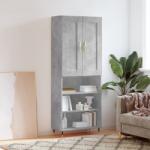 vidaXL Dulap înalt, gri beton, 69, 5x34x180, lemn compozit GartenMobel Dekor (3200053) Comoda