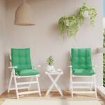 vidaXL Perne scaun cu spatar mic, 2 buc. , verde, tesatura oxford GartenMobel Dekor (377686)