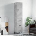 vidaXL Dulap înalt, gri beton, 34, 5x34x180 cm, lemn prelucrat GartenMobel Dekor (3200197) Comoda