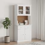 vidaXL Dulap înalt ALTA, alb, 77x35x165 cm, lemn masiv de pin GartenMobel Dekor (3187774) Comoda