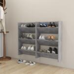 vidaXL Pantofare de perete, 2 buc. , gri beton, 60x18x90 cm, PAL GartenMobel Dekor (806768) Pantofar