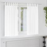 vidaXL Perdele Opaque cu Inel 2 pcs Alb pur 175 x 140 cm Poliester GartenMobel Dekor (4107604)
