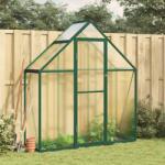 vidaXL Sere cu cadru de baza, verde, 169x58x195 cm, aluminiu GartenMobel Dekor (4005817)