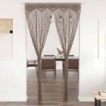 vidaXL Perdea macrame, gri taupe, 140 x 240 cm, bumbac GartenMobel Dekor (323980)