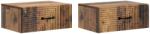 vidaXL Set 2 noptiere suspendate maro, cu sertare, 49 x 34, 5 x 20 cm (898632)