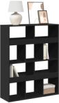 vidaXL Biblioteca, negru, 100x33x125, 5 cm, lemn prelucrat GartenMobel Dekor (3309358) Biblioteca