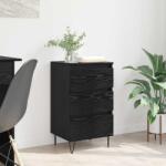 vidaXL Bufet Stejar Negru 40 x 35 x 70 cm Lemn Ingineresc si Fier GartenMobel Dekor (881707) Comoda