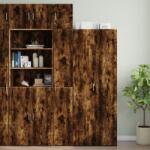 vidaXL Dulap de depozitare slim, stejar fumuriu, 30x42, 5x225 cm, lemn GartenMobel Dekor (3281263) Comoda