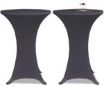 vidaXL Husa elastica pentru masa, 2 buc. , antracit, 70 cm GartenMobel Dekor (131429)