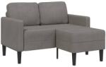 vidaXL Canapea cu 2 locuri cu sezlong în forma de L albastru 125 cm in GartenMobel Dekor (4107076) Canapea
