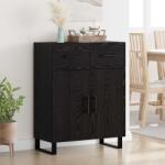 vidaXL Bufet cu sertar Stejar Negru 69, 5 x 34 x 90 cm Lemn compozit GartenMobel Dekor (882310) Comoda