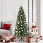 vidaXL Brad de Craciun artificial cu 300 LED Verde 180 cm PE si PVC GartenMobel Dekor (3397353)