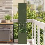 vidaXL Ghiveci de Gradina cu Panou Decorativ Olivengrønn 32 x 140 cm GartenMobel Dekor (876388)