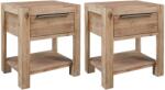 vidaXL Noptiere cu sertare, 2 buc. , 40x30x48 cm, lemn masiv de acacia GartenMobel Dekor (3057529)