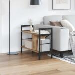 vidaXL Raft pentru carti Stejar Artizanal 75 x 30 x 58, 5 cm GartenMobel Dekor (883981) Biblioteca
