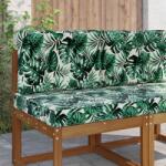 vidaXL Perna pentru canapea de exterior 2 pcs Model cu frunze GartenMobel Dekor (900739)