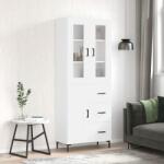 vidaXL Dulap înalt, alb, 69, 5x34x180 cm, lemn compozit GartenMobel Dekor (3198657) Comoda