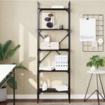 vidaXL Biblioteca cu 5 niveluri, negru, 56x31, 5x174 cm, lemn prelucrat GartenMobel Dekor (833343) Biblioteca