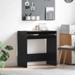 vidaXL Birou cu raft Stejar negru 77, 5 x 43 x 79 cm Lemn compozit GartenMobel Dekor (869515)
