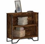 vidaXL Biblioteca, stejar fumuriu, 80x31x74, 5 cm, lemn prelucrat GartenMobel Dekor (848621) Biblioteca