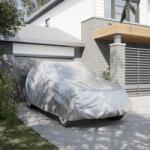 vidaXL Husa auto SUV, curele cu catarama, complet, argintiu XL PEVA GartenMobel Dekor (4008957)