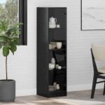 vidaXL Bufet Stejar Negru 35 x 37 x 142 cm Lemn compozit GartenMobel Dekor (882903) Comoda