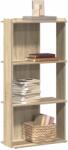 vidaXL Biblioteca 3 niveluri stejar sonoma 60x30x120 cm lemn prelucrat GartenMobel Dekor (860267) Biblioteca