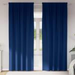 vidaXL Perdele Opaque cu Inel 2 pcs Albastru închis 225 x 140 cm GartenMobel Dekor (4107475)