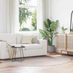 vidaXL Covor oval Huarte nisipiu 160x230 cm, poliester, antiderapant (4103681) Covor