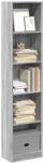 vidaXL Biblioteca, gri sonoma, 40x24x176 cm, lemn prelucrat GartenMobel Dekor (857797) Biblioteca